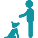 icon of assertive dog owner